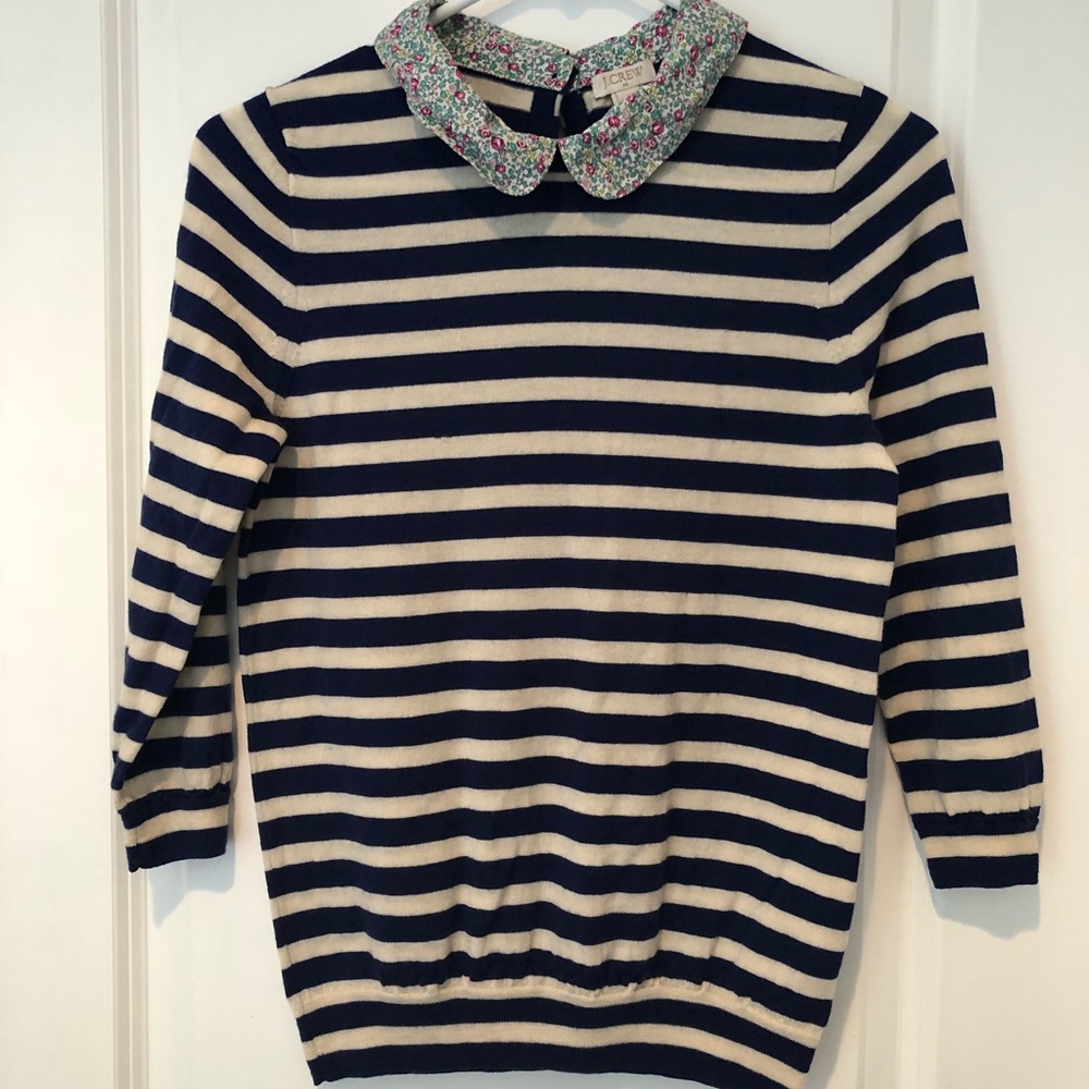 JCREW Peter Pan Collar Top